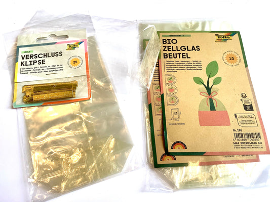 Zellglasbeutel bio transparent lebensmittelecht folia
