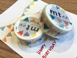 mt ex washi tape 2cm flag