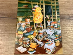 Postkarte Löök Frauen Bücher