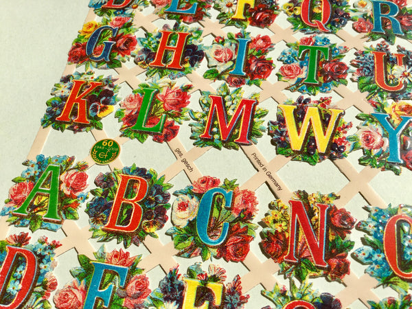 Glanzbilder Buchstaben