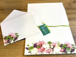 Briefpapier-Set Blumen 12xA4