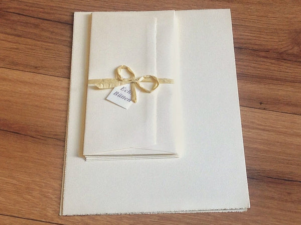Briefpapier-Set Bütten Chamois DFW - Polly Paper