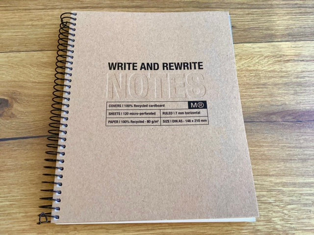 Spiralbuch A5 Recycling 120 Blatt „Notes“°