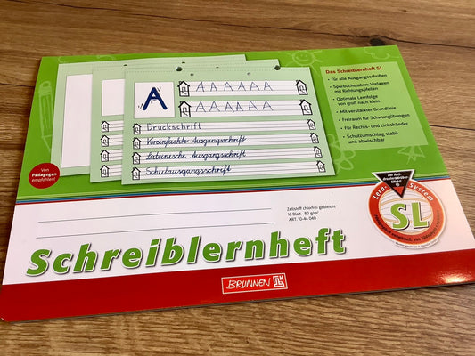 Schulheft A4 Lin.SL Schreiblernheft Brunnen