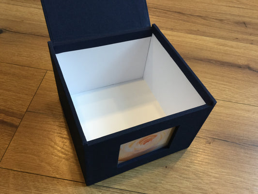 Fotobox Geschenkbox Leinen°