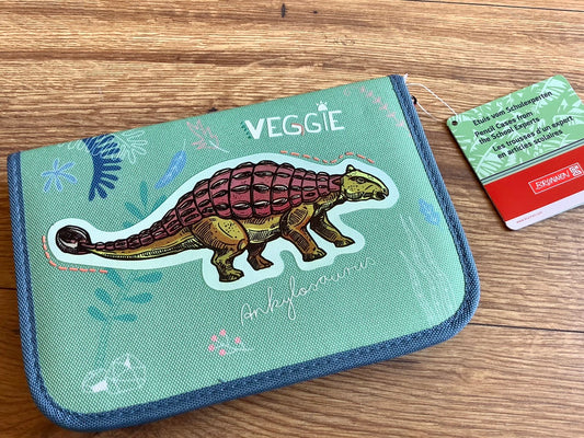Schul-Etui Dino 2 Klappen gefüllt BRUNNEN
