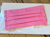 Stoffmaske Kinder Baumwolle rosa