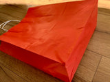 Pack 50 Papier-Tragetaschen rot Kordelgriff 26x35x12cm