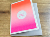 Briefkarte Happy Birthday Verlauf (togethery)