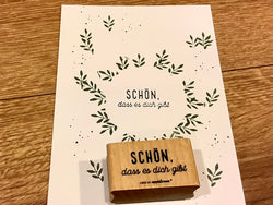 Stempel „Schön, dass es dich gibt“ (Cats on appletrees)