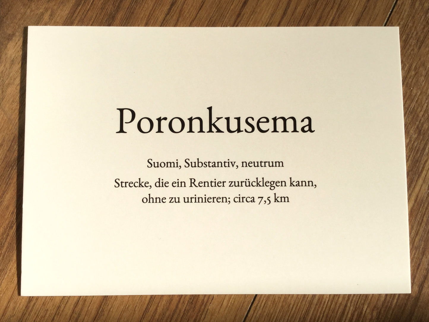 Postkarte Wortschatzkarte daniels cards 2°