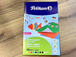 Glanzpapier gummiert Pelikan 10Bl.