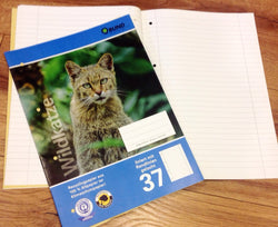 A4-Heft Lin. 37 liniert gelocht Rdl Wildkatze - Polly Paper