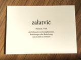 Postkarte Wortschatz daniels cards°