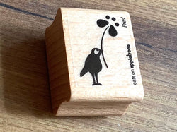 Stempel Vogel Fred mit Blume (Cats on appletrees)
