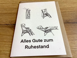 Briefkarte Alles Gute zum Ruhestand 06