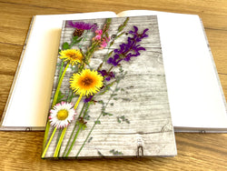 Hardcover A5 blanko Wildblumen