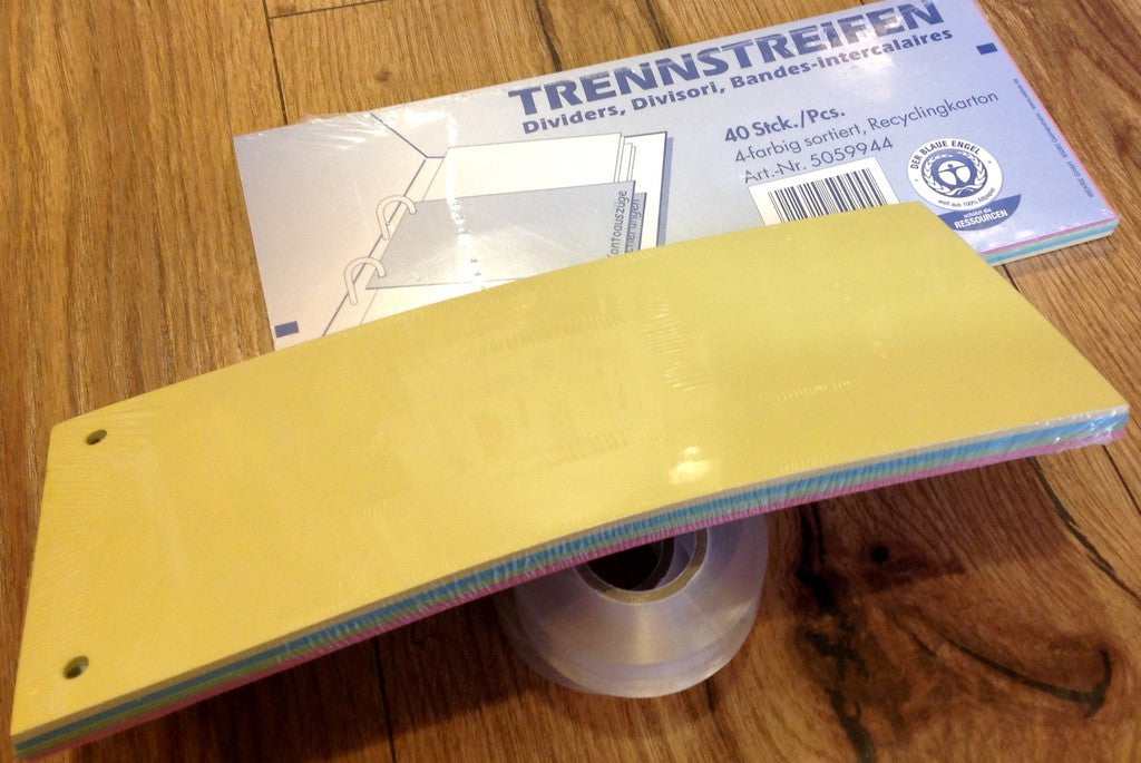 40 Trennstreifen Blatt farbig RC - Polly Paper