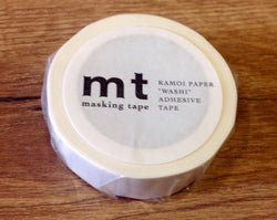 mt washi tape matte white - Polly Paper