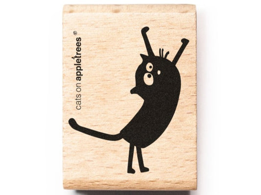 Stempel Katze Friedegunde auf 2 Pfoten stehend (Cats on appletrees)