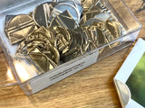 Eckenklammern 100St. silber