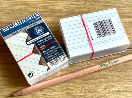 Karteikarten liniert weiß 100St.°