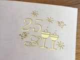 3D-Karte Silberne Hochzeit 25 Jahre
