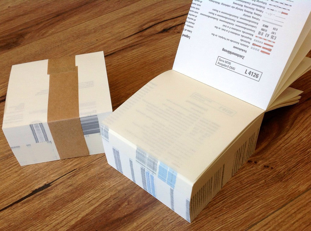 DRP Notizblock 10x10 500Bl - Polly Paper