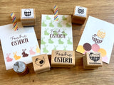 Stempel Osterei Chevron 2x2cm (Bunte Bordschätze)