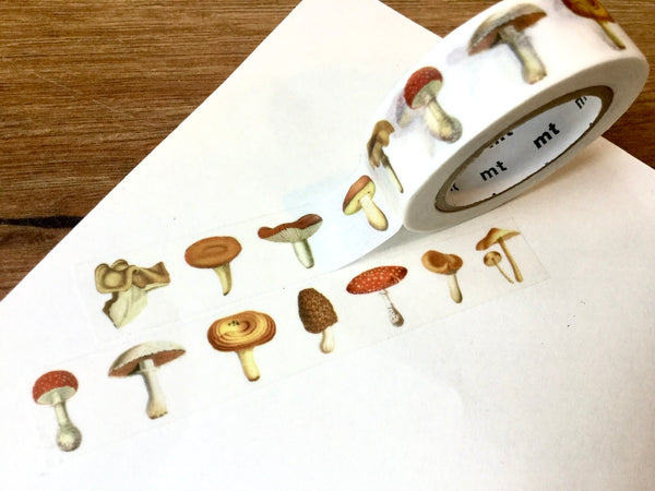 mt washi tape mushroom 15mm 7m