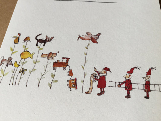 X-Mas Postkarte Weihnachtswünsche Erichsen