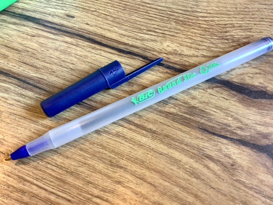 Paket 60 Kulis BIC 62% Recyclingplastik blau