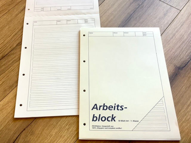 Arbeitsblock A4 Lin.1 50 Blatt