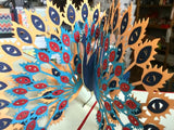 3D-Karte Pfau 15x15 Pop-up