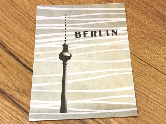 Postkarte Berlin Fernsehturm (mosaikoph.)°