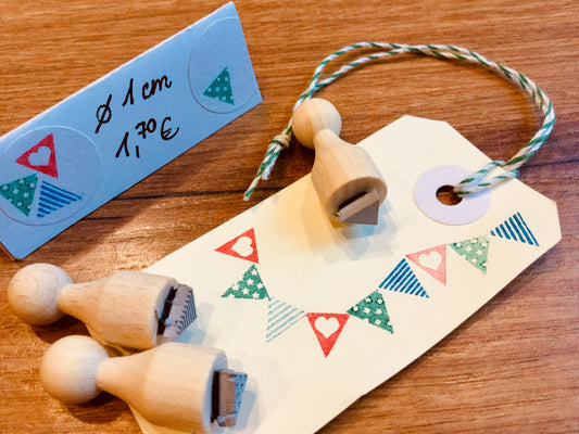 Mikro-Stempel Dreieck Wimpel (Bordschätze)