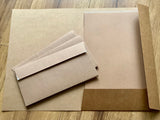 Briefpapier-Set 10xA4 10DL braun Design-RC