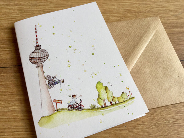 Briefkarte Fernsehturm Geburtstag (Erichsen)