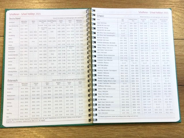 Wochenkalender Spiralbuch A5 1W/2S Forest 2027