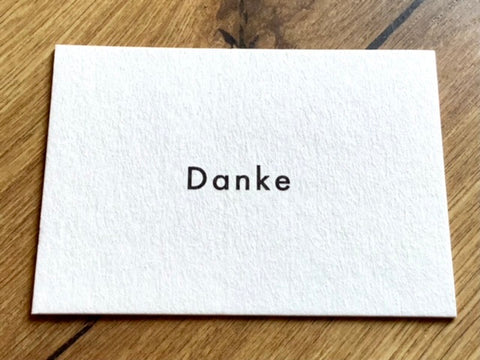 Mini-Karte Danke (Papier ahoi)