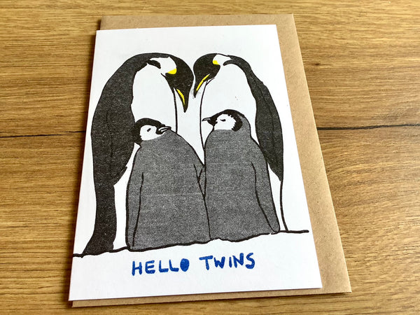 Briefkarte Hello Twins (Superjuju)