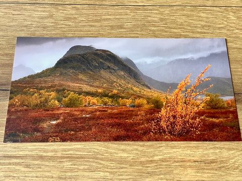 Postkarte Herbstlandschaft Panorama Rumänien