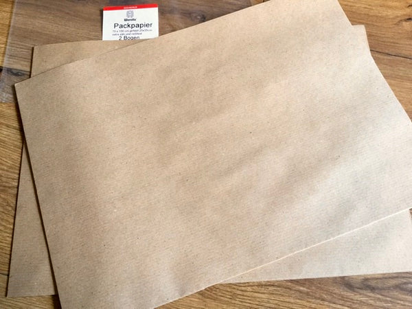 Packpapier 2 Bogen gefalzt 70x100cm