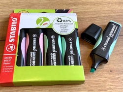 Textmarker boss green 4er Stabilo°