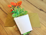 3D-Karte Pop-Up-Karte Mohn