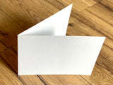 Set B6 cremeweiß Klappkarte quer +Kuvert