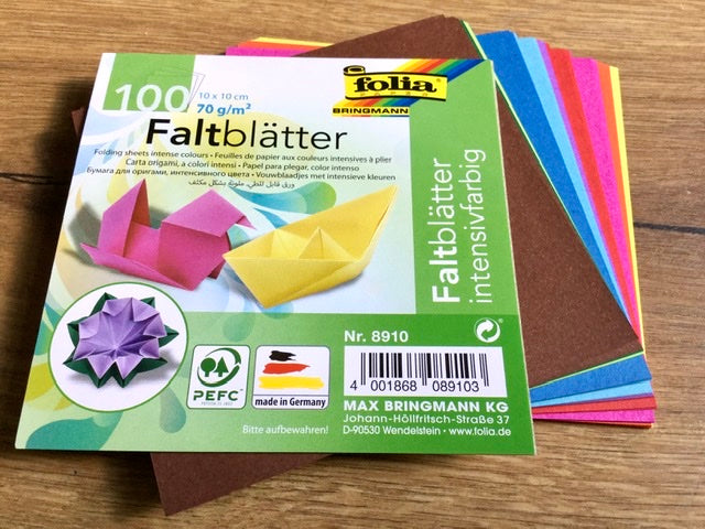 Faltblätter 10x10cm Folia