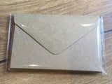 Mini-Briefset kraft 5xKarten+Kuvert Rössler