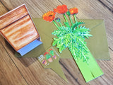 3D-Karte Pop-Up-Karte Mohn