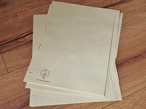 Register 12-teilig blanko Tauenpapier RC A4 - Polly Paper